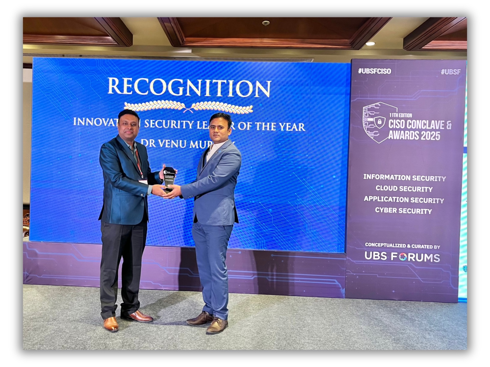 Innovation Security Leader Award 2025 - Dr. Venu Murthy
